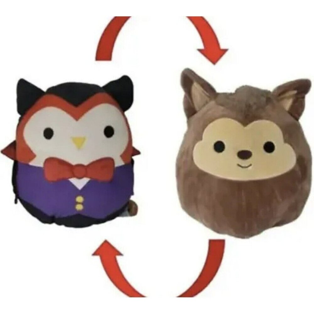 Squishmallow Quill Wade FlipaMallow Vampire To Werewolf 12 inch Halloween‎ 2022